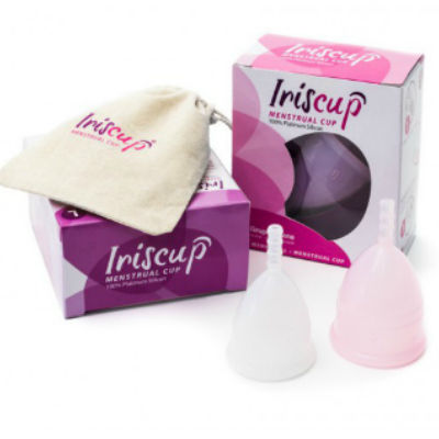 Iriscup - Large Month Cup Pink + Free Sterilizer Bag