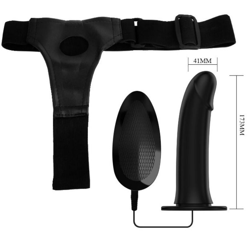 Pretty Love - Vito Strap On Con Dildo Cavo E Vibrazione 17.3 Cm