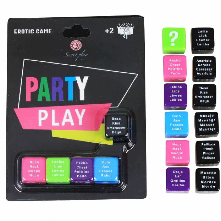 Gioco di società party play con dadi azione divertente per adulti serate giochi fino a 4 persone secretplay