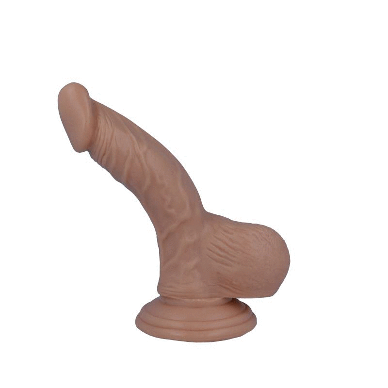 Dildo realistico naturale morbido ipoallergenico flessibile 16x2.7 cm con ventosa MR. INTENSE