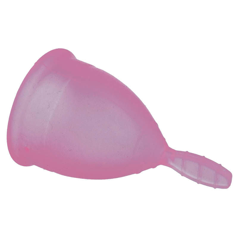 coppetta mestruale rosa taglia s in silicone medicale ecologica riutilizzabile fino 12 ore marca nina kikí