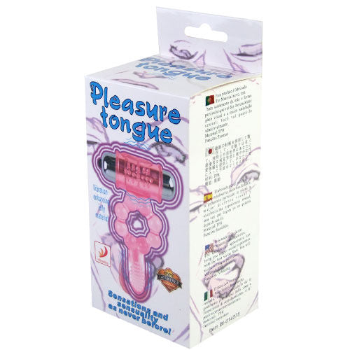 Anello fallico con vibrazione in silicone rosa doppia vibrazione stimolazione clitoride e anale 10 ritmi facile uso batterie incluse BAILE FOR HIM