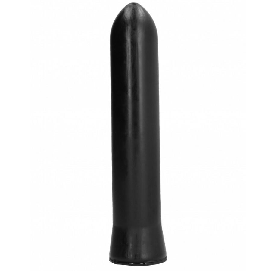 Plug Anale Dong Forma A Cuneo Liscio Con Diametro Cosctante Cm19 All Black