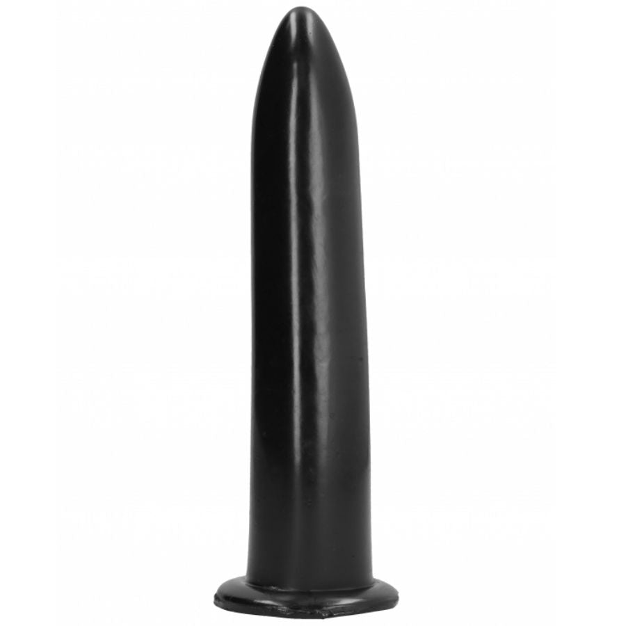 Dildo Fallo Anale A Punta Finitura Liscia Con Ventosa 20Cm All Black
