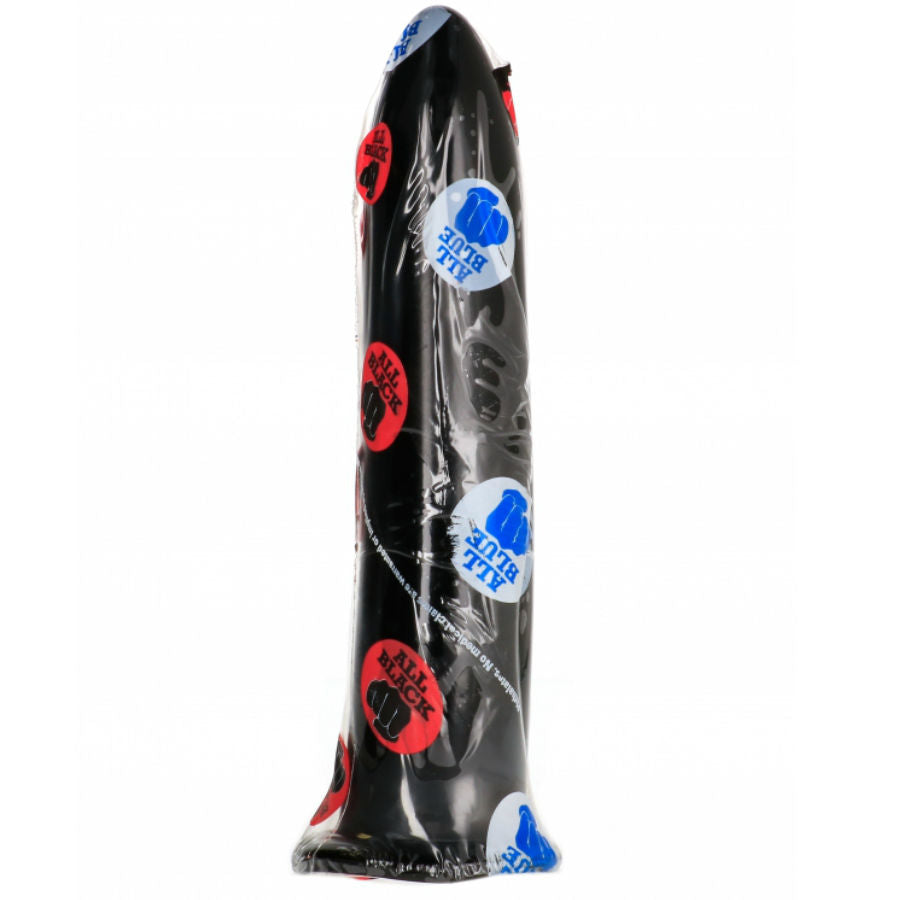 Dildo Fallo Anale A Punta Finitura Liscia Con Ventosa 20Cm All Black