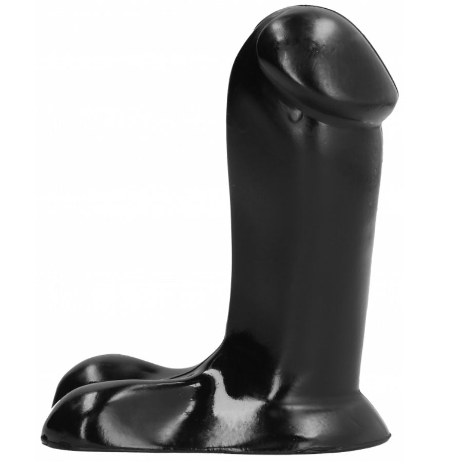 Dildo Fallo Realistico Liscio Con Testicoli 14Cm Il Mio Primo Fallo Nero All Black