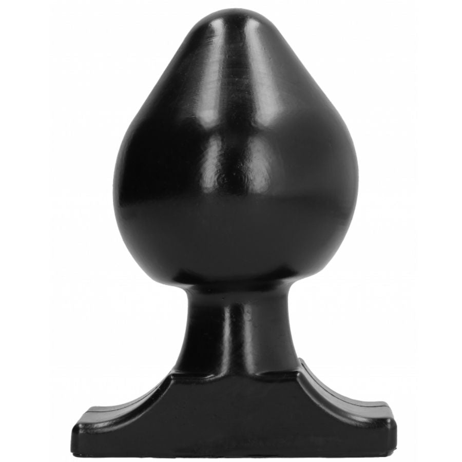 Plug Anale A Forma Di Grande Cuneo Con Testa Piatta Cm19 All Black