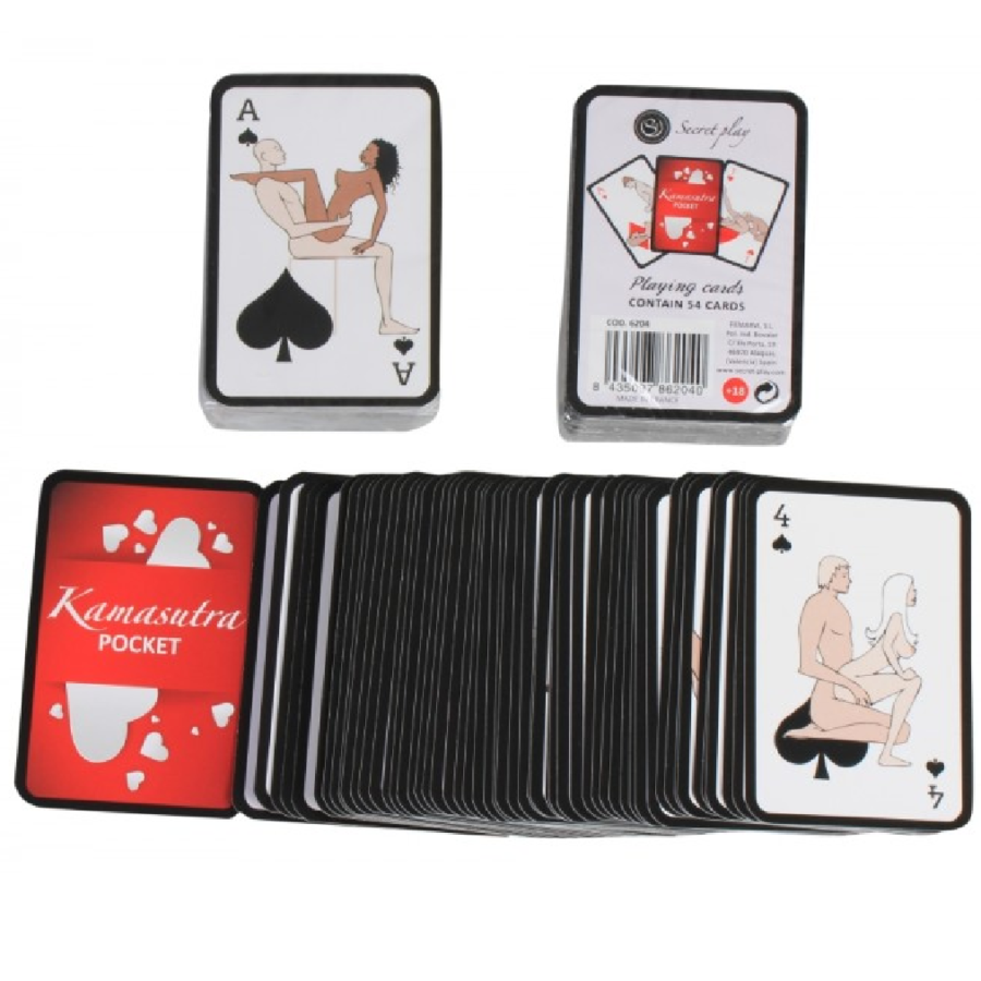 Carte da gioco kamasutra con 54 posizioni diverse gioco di coppia Secretplay 100 Percent Games