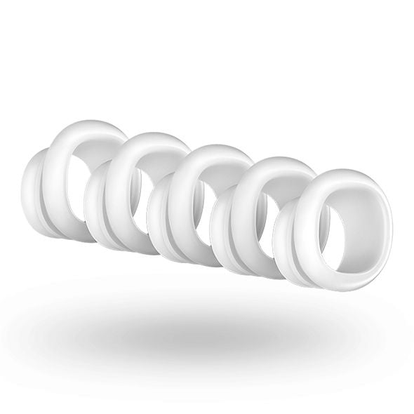 Testine intercambiabili in silicone per Satisfyer Pro Penguin set 5 pezzi facili da pulire SATISFYER CAPS