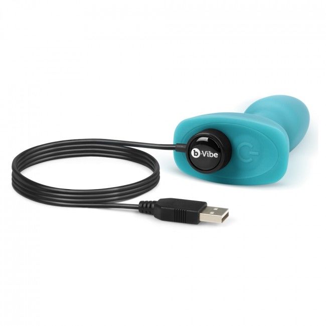 B-Vibe - Rimming Telecomando Plug Anale Petite Teal