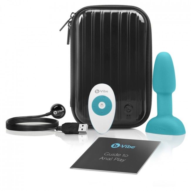B-Vibe - Rimming Telecomando Plug Anale Petite Teal