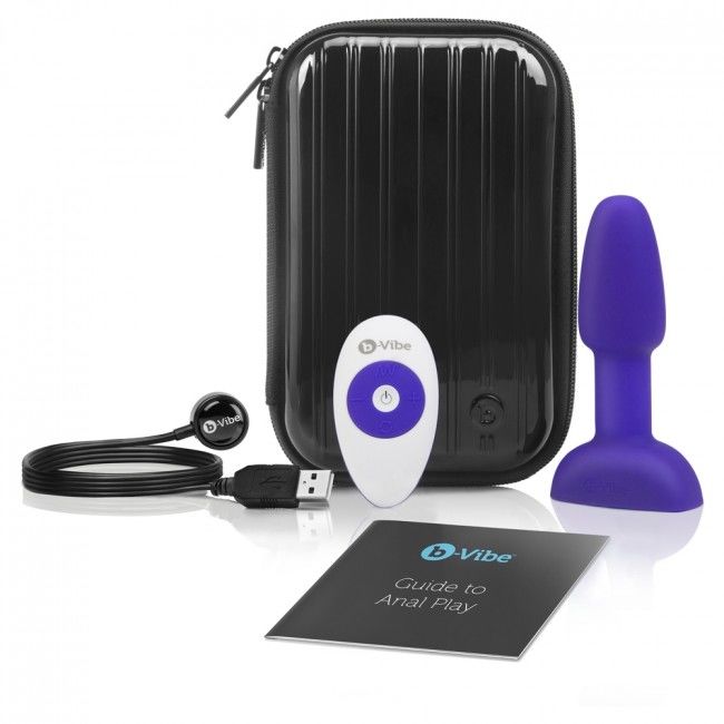 B-Vibe - Rimming Telecomando Plug Anale Petite Lilac