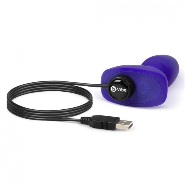 B-Vibe - Plug anal télécommandé Rimming Petite Lilas