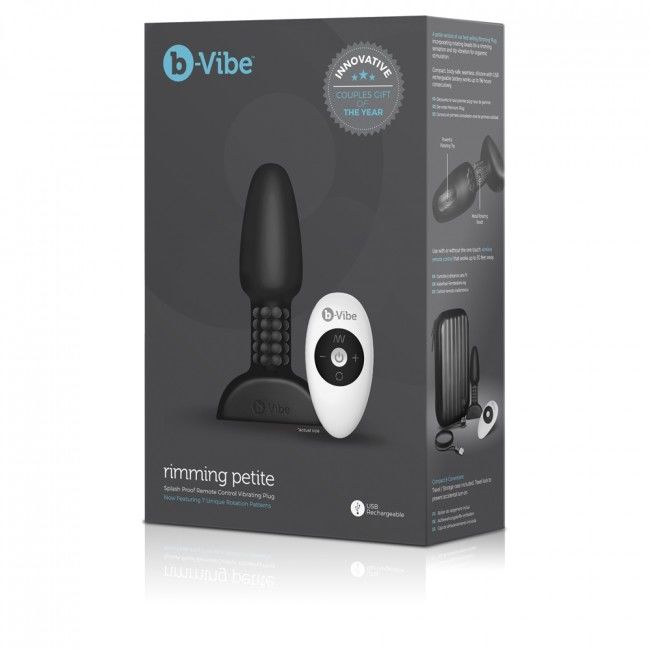 B-Vibe - Rimming Telecomando Plug Anale Petite Nero