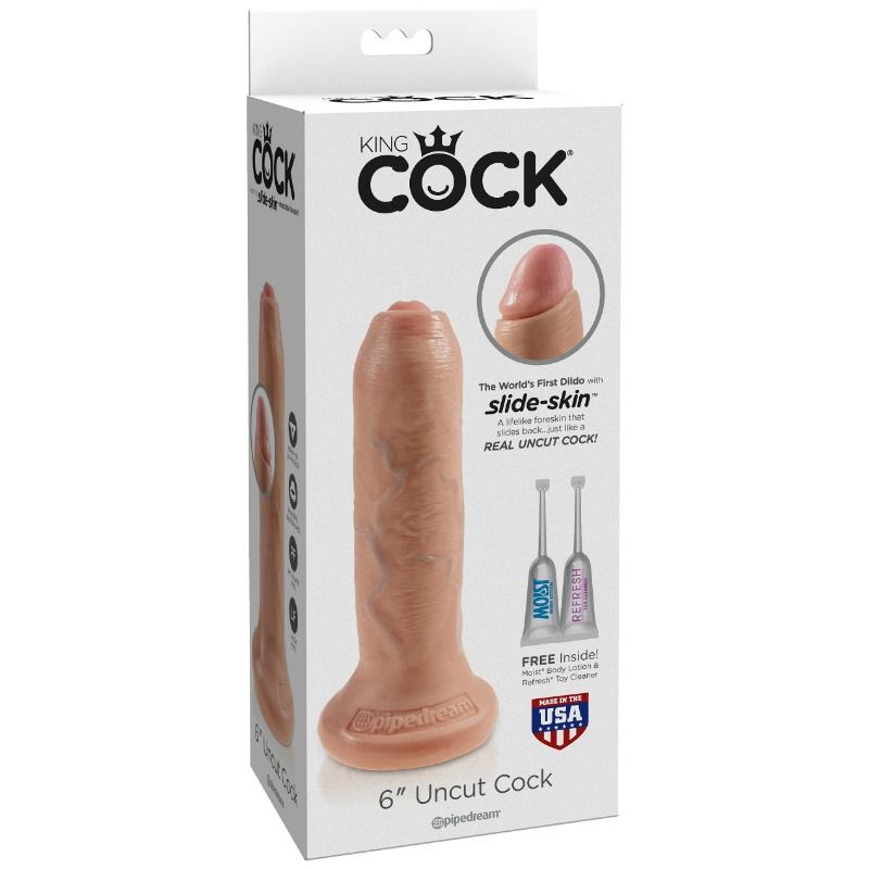 King Cock - Dildo Realistico Carne Non Tagliata 17 Cm