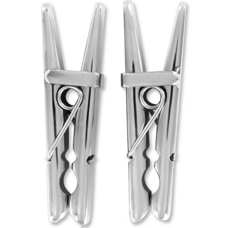 Pinze per capezzoli stringicapezzoli in metallo forma di molletta fetish bondage bdsm
