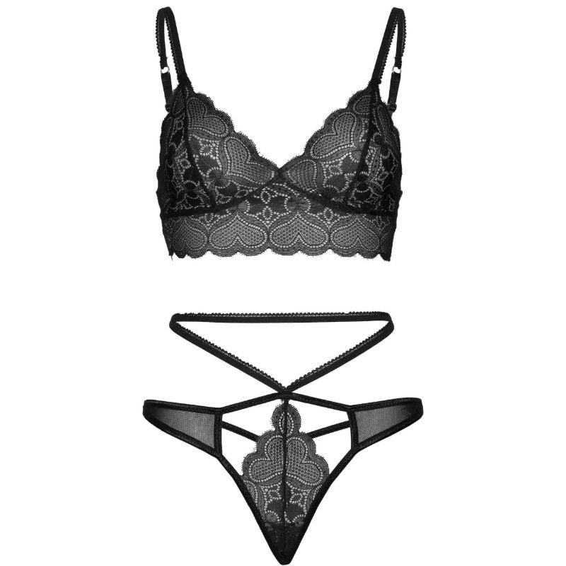 Leg Avenue - Set 2 Pezzi Strappy Taglio G Perings S/M