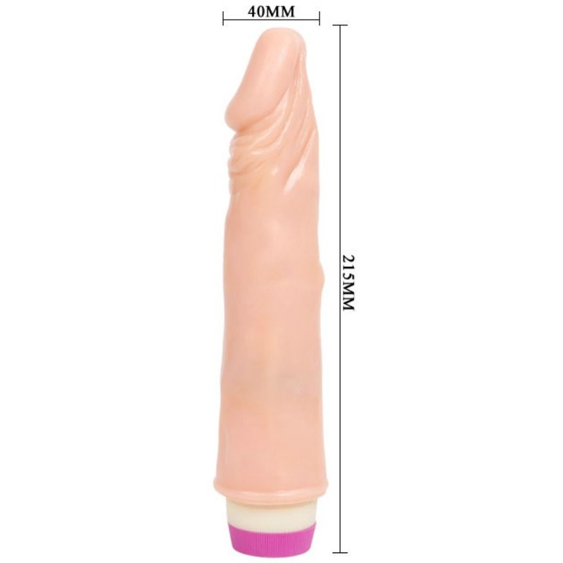 Vibratore realistico color carne multivelocità 21 5 cm perfetto per principianti impermeabile Baile Vibrators