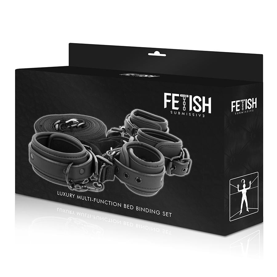 Manette e cavigliere con cinghie regolabili in neoprene per bdsm giochi da letto pelle vegana e metallo resistente nickel free Fetish Submissive Bondage