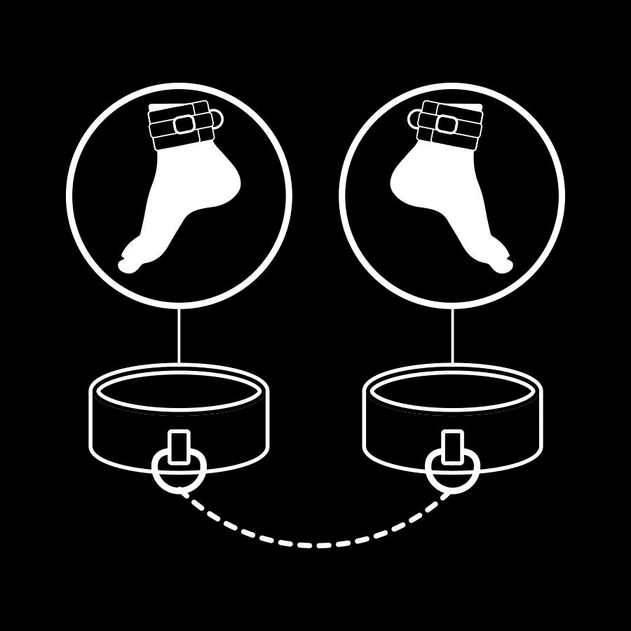 Manette Bondage In Neoprene Con Catenella Regolabile Fetish