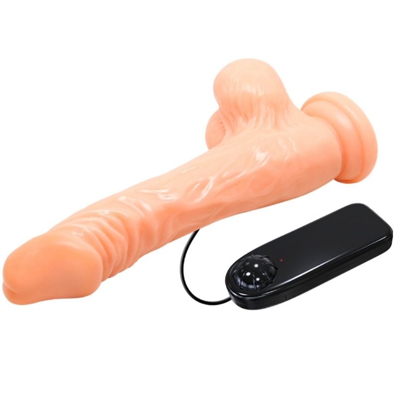 Fallo dildo pene realistico con venature 21 cm vibrazione oscillazione regolabile e ventosa Baile