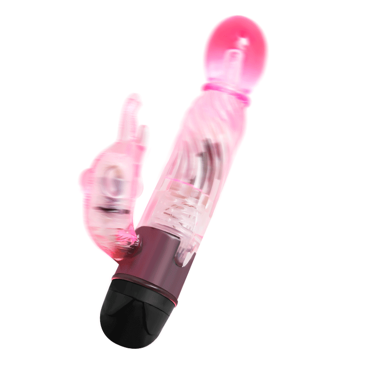 Vibratore rabbit rosa 10 modalità di vibrazione stimolazione punto G e clitoride sommergibile Baile Vibrators