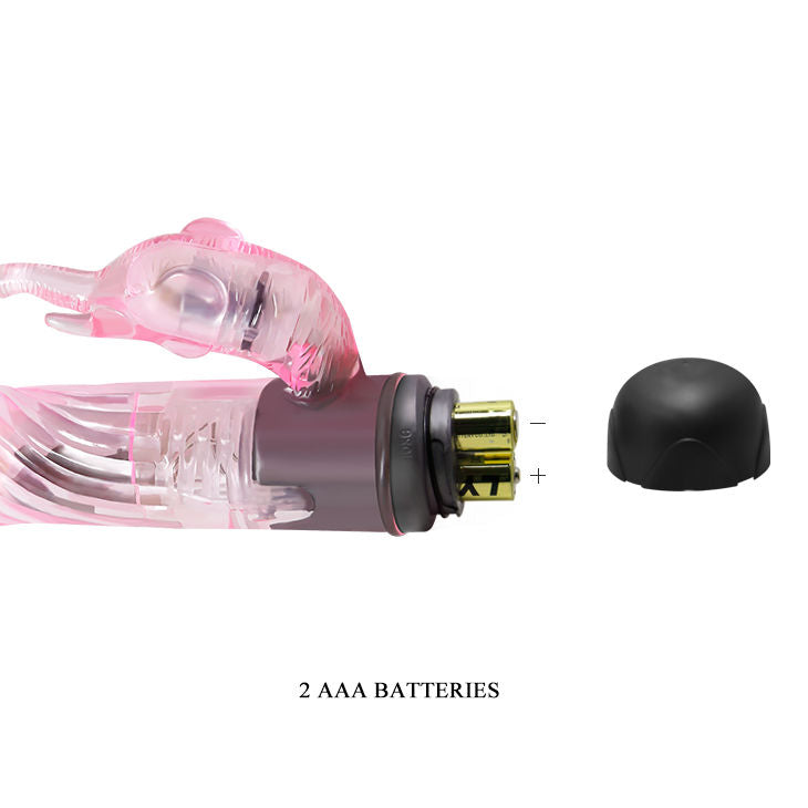 Vibratore rabbit rosa 10 modalità di vibrazione stimolazione punto G e clitoride sommergibile Baile Vibrators