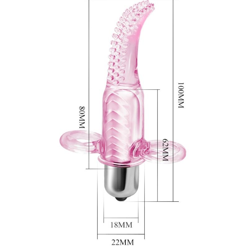 Stimolatore vibrante discreto compatto con 10 modalità di vibrazione per uso vaginale o orale Baile Stimulating