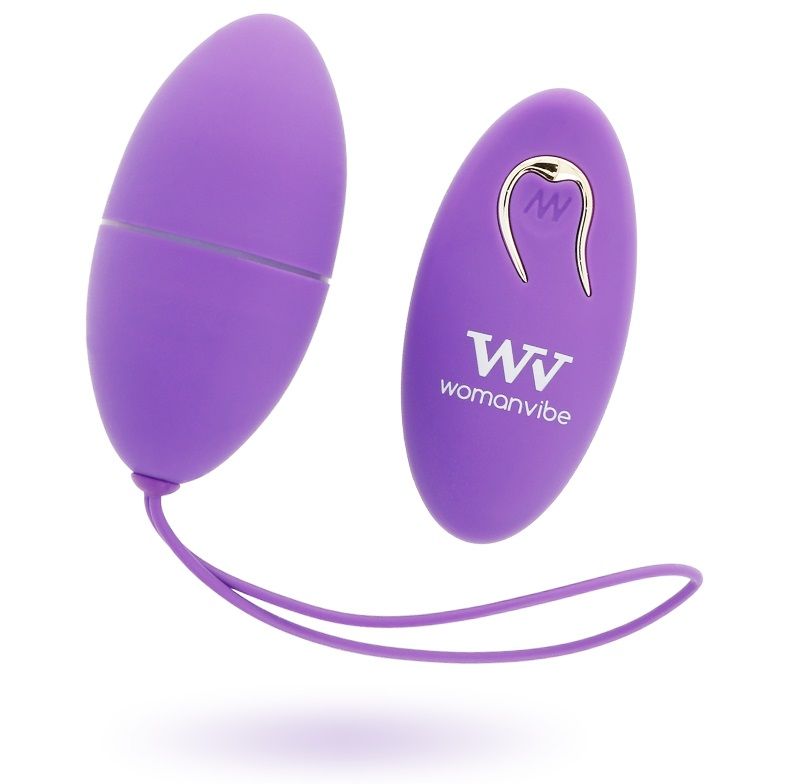 Ovetto vibrante con telecomando 12 modalità vibrazione 12000 rpm silicone morbido colore lilla Womanvibe