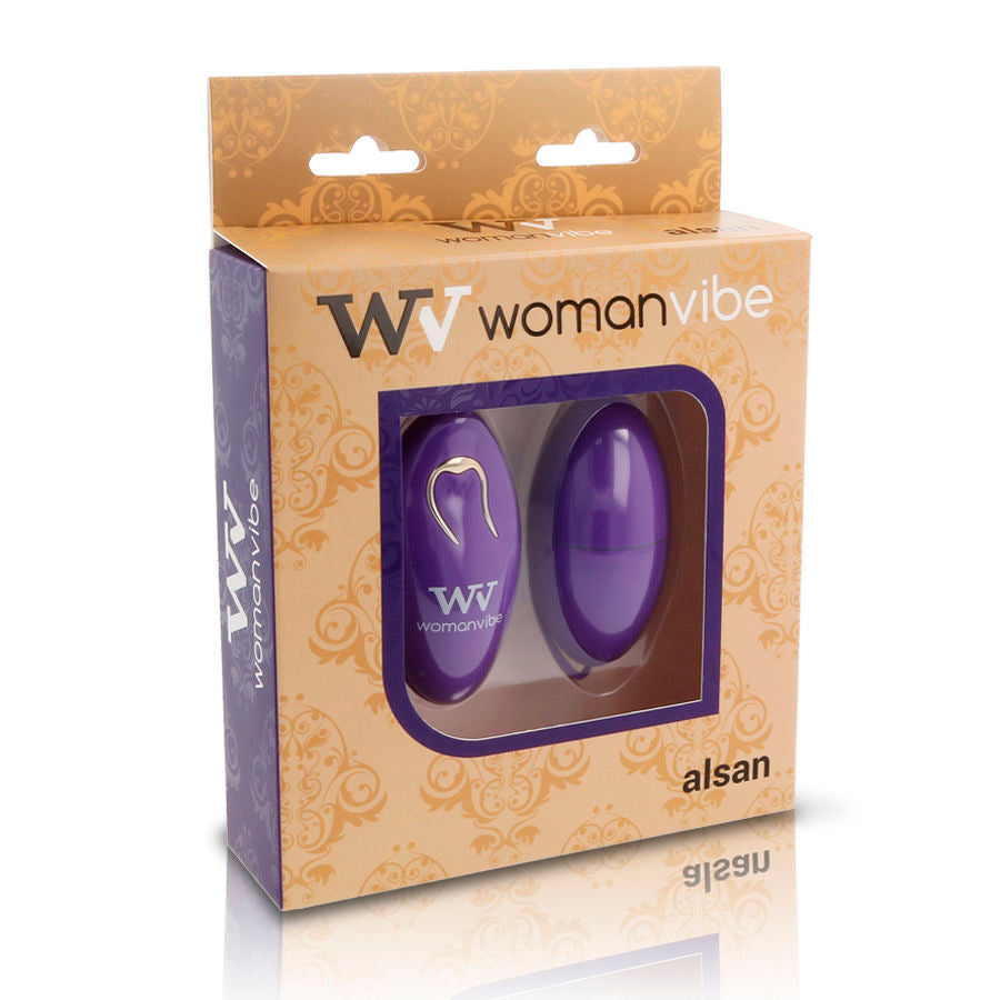 Ovetto vibrante con telecomando 12 modalità vibrazione 12000 rpm silicone morbido colore lilla Womanvibe