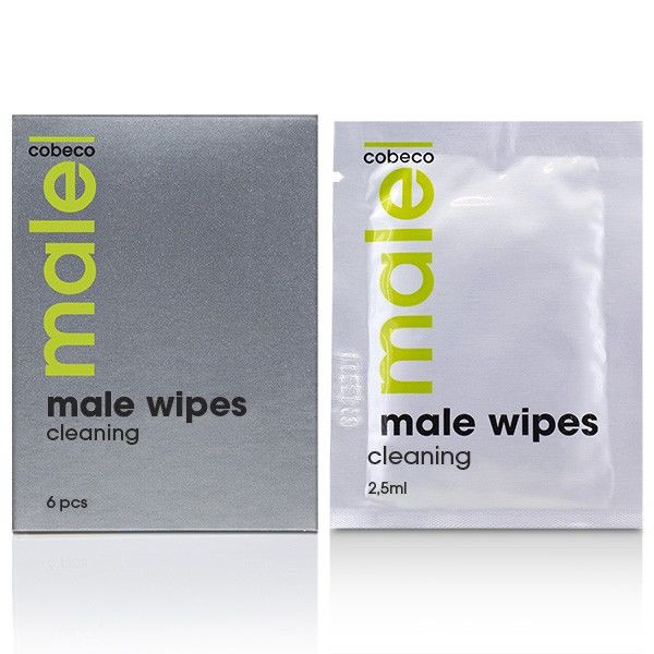 Salviette Detergenti Uomo Senza Sapone Per Pulizia Intima Rinfrescante Delicata 6x2 5Ml Cobeco MALE