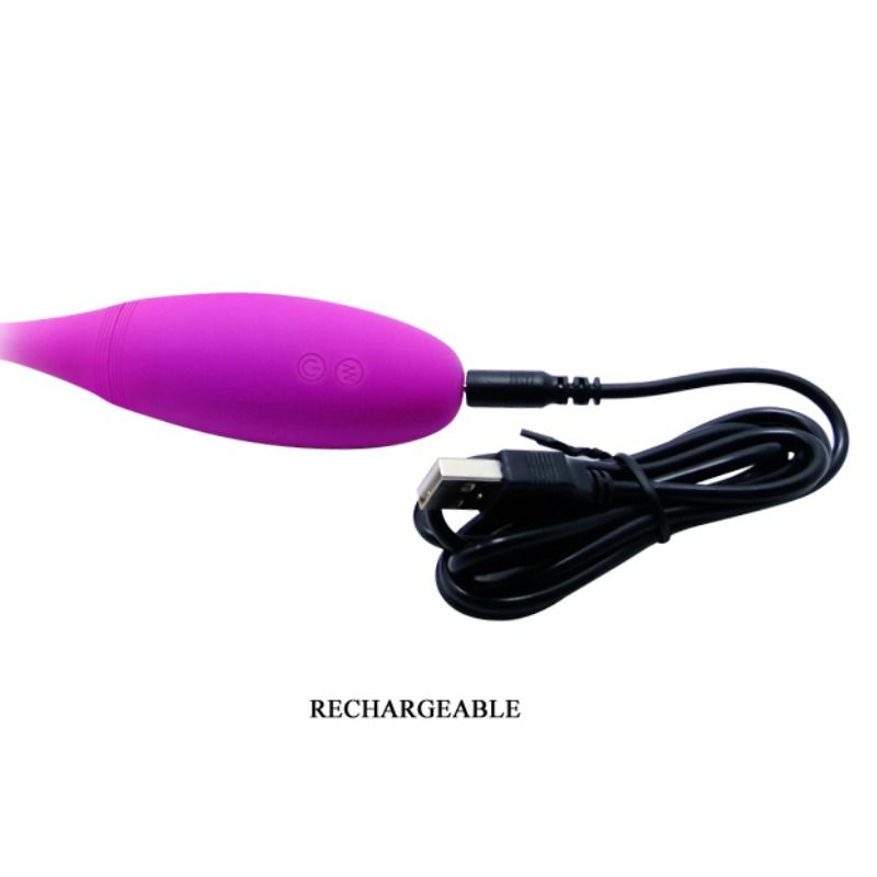 Vibratore doppio flessibile in silicone morbido con 2 potenti motori 7 funzioni ricaricabile stimolazione vaginale anale pretty love smart