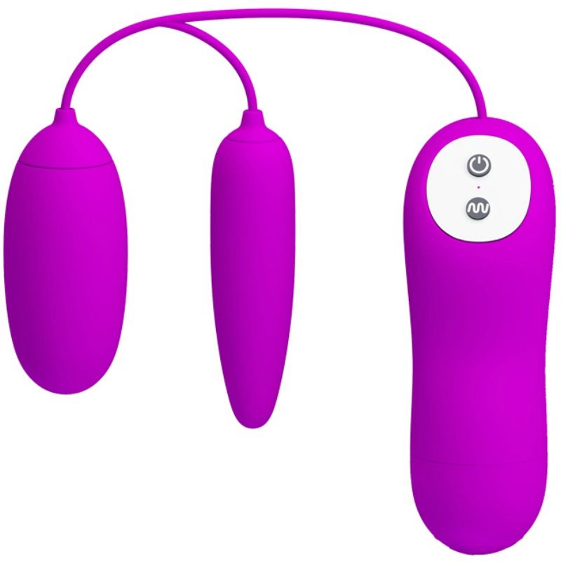 Vibratore ad ovetto doppio per duplice godimento vaginale ed anale 12 funzioni con telelcomando Irma Pretty Love Flirtation