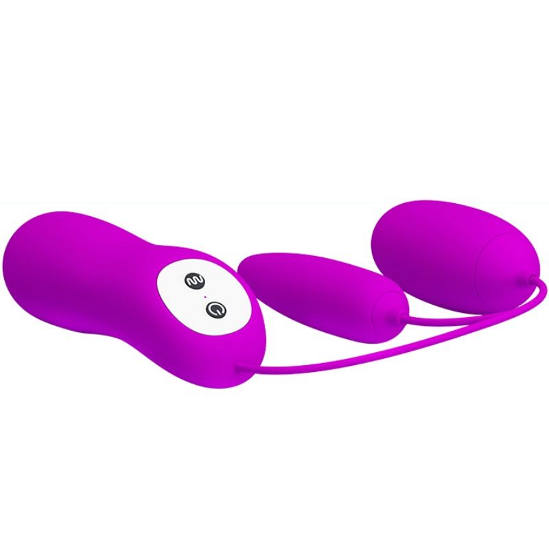Vibratore ad ovetto doppio per duplice godimento vaginale ed anale 12 funzioni con telelcomando Irma Pretty Love Flirtation