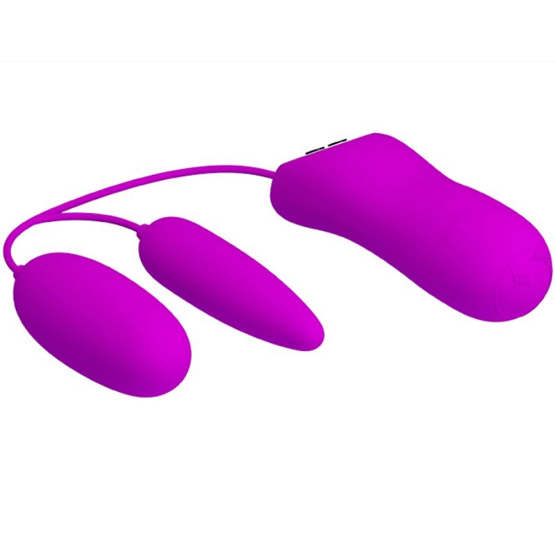 Vibratore ad ovetto doppio per duplice godimento vaginale ed anale 12 funzioni con telelcomando Irma Pretty Love Flirtation