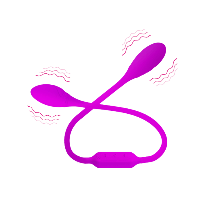 Vibratore unisex pieghevole a frusta con 12 modalità di vibrazione per coppie in silicone ricaricabile USB Pretty Love Smart
