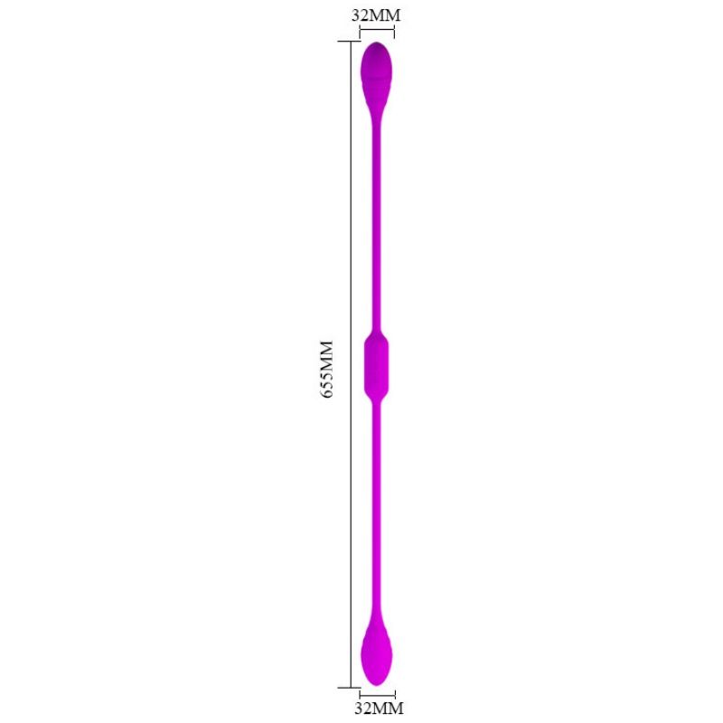 Vibratore unisex pieghevole a frusta con 12 modalità di vibrazione per coppie in silicone ricaricabile USB Pretty Love Smart