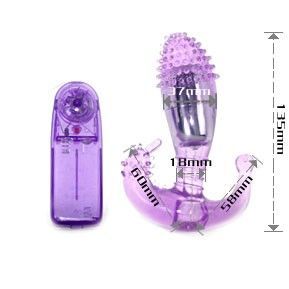 Stimolatore vaginale anale con vibrazione multipla per clitoride punto G perineo silicone BAILE