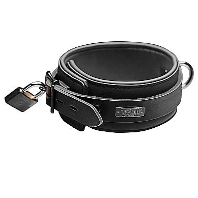 Collare da sottomissione in neoprene regolabile con serratura bondage