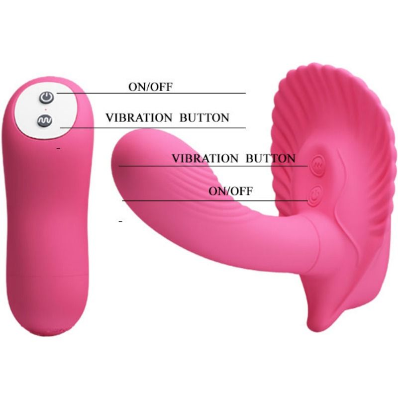 Vibratore stimolante punto G e clitoride con telecomando e 30 modalità silicone alta qualità sommergibile Pretty Love Flirtation