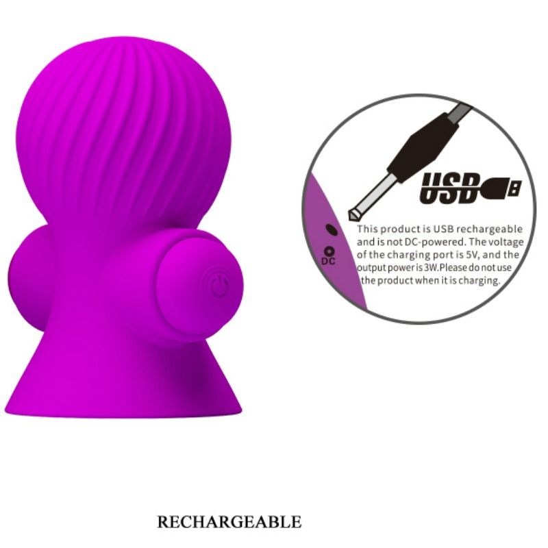 Pretty Love - Stimolatore Del Capezzolo 12 Modalit Di Vibrazione Lilla