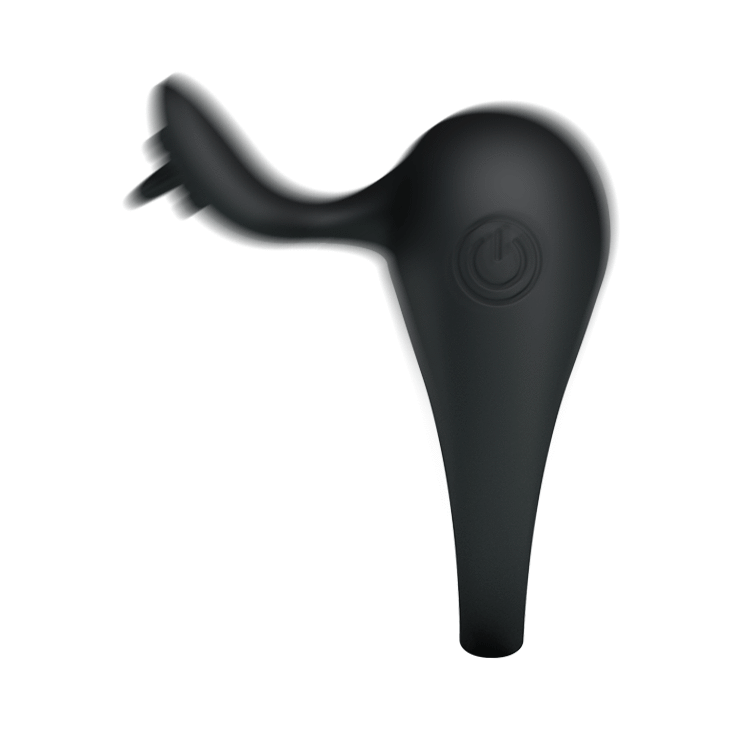 Anello fallico vibrante in silicone con linguetta stimolante per erezioni potenti e durature ideale per coppie Pretty Love