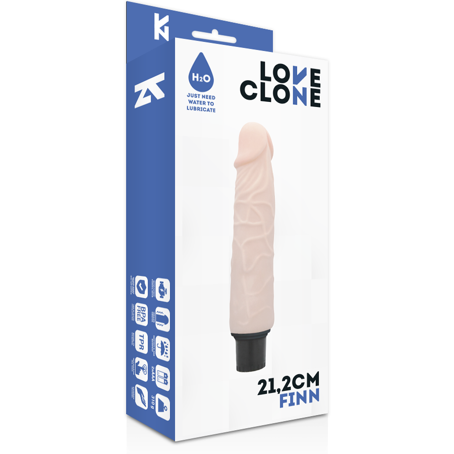 Fallo dildo vibrante realistico autolubrificante 21,2 cm tecnologia self lubrication impermeabile senza ftalati Loveclone