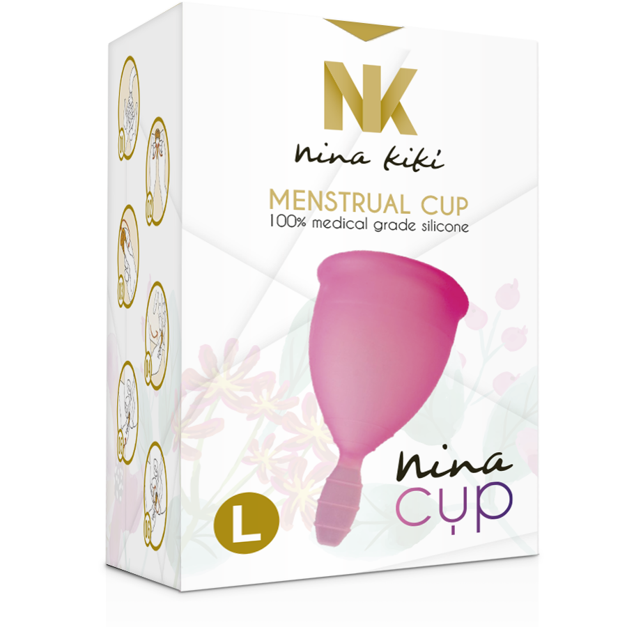Nina Kikí - Coupe Menstruelle Rose - Taille L