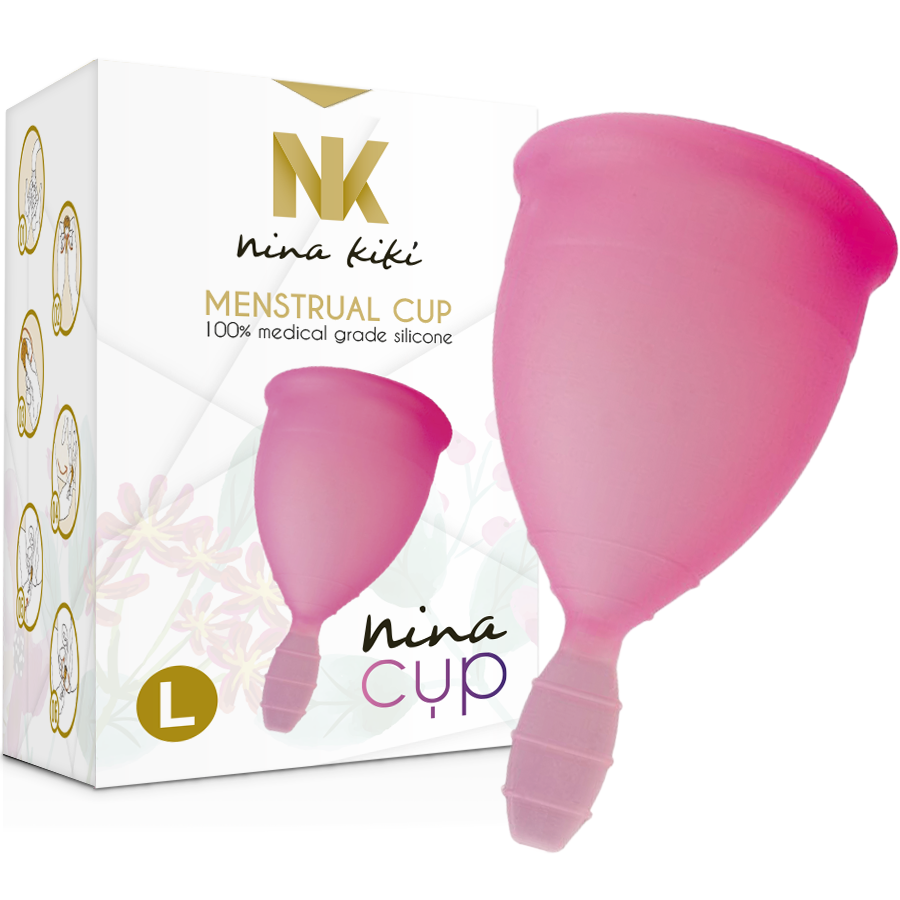 Nina Kikí - Coupe Menstruelle Rose - Taille L