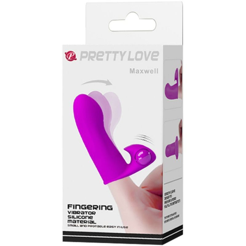 Stimolatore a ditale con vibrazione potente piccolo e portatile in silicone morbido Pretty Love Flirtation