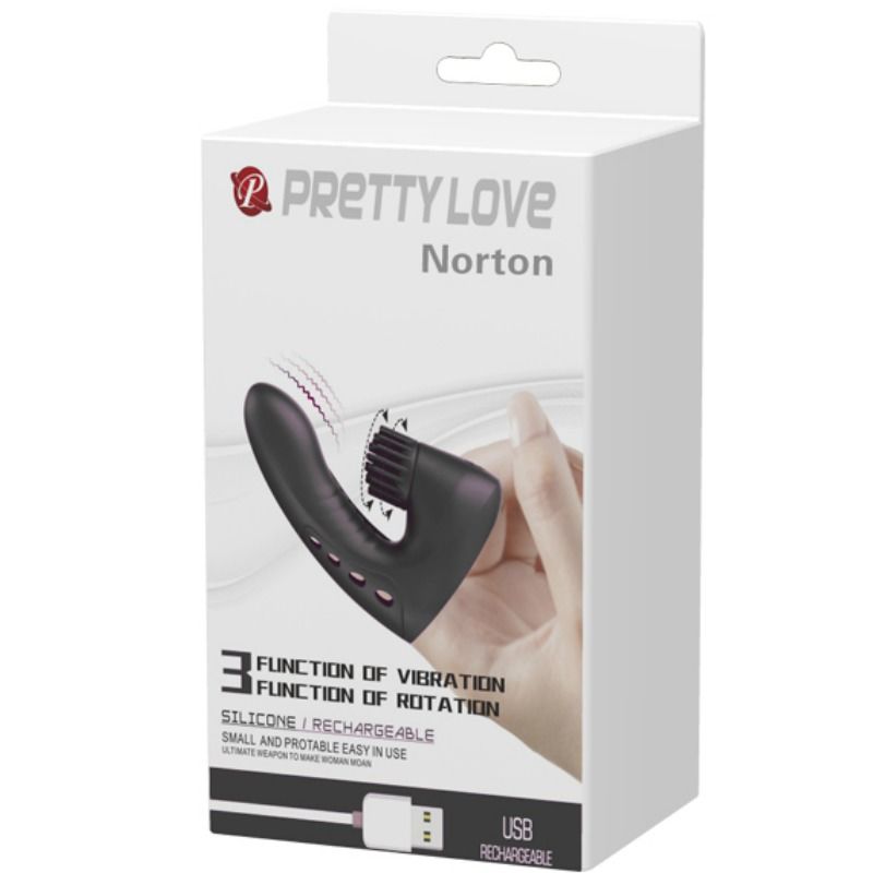 Distale con vibrazione e rotazione per stimolazione vagina e clitoride ricaricabile usb per coppie Pretty Love Smart