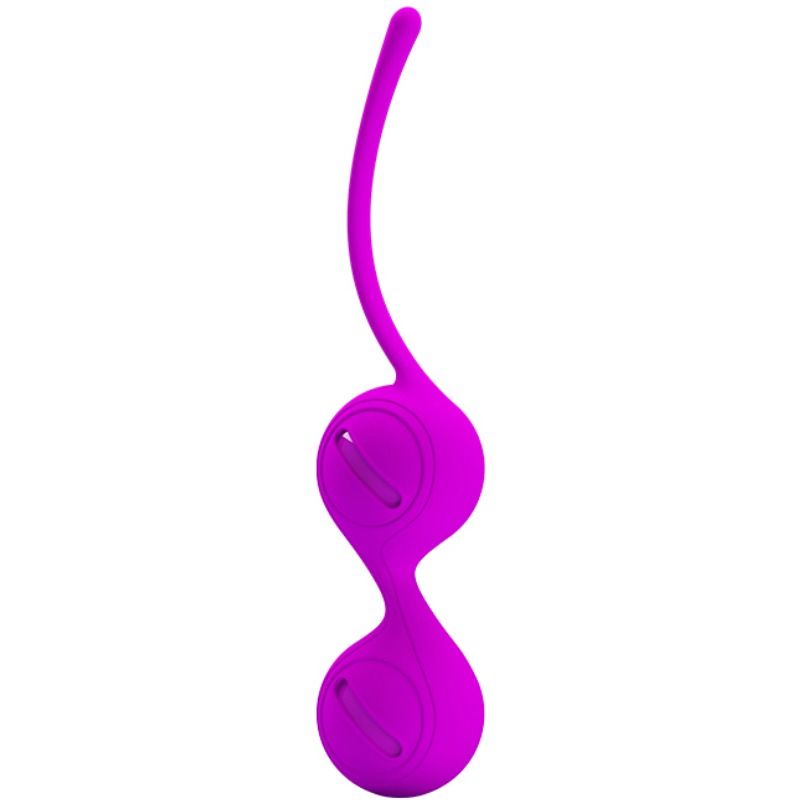 Sfere orgasmiche Kegel con coda in silicone per stimolazione e allenamento muscolare vaginale Pretty Love Flirtation