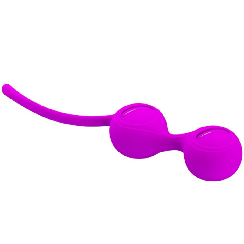 Sfere orgasmiche Kegel con coda in silicone per stimolazione e allenamento muscolare vaginale Pretty Love Flirtation