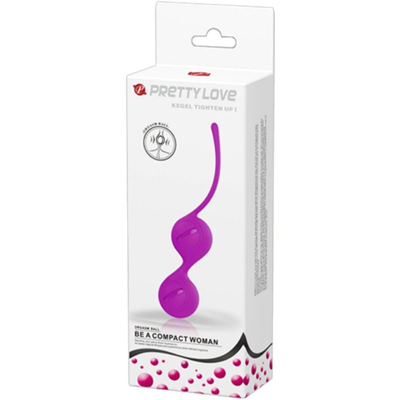 Sfere orgasmiche Kegel con coda in silicone per stimolazione e allenamento muscolare vaginale Pretty Love Flirtation
